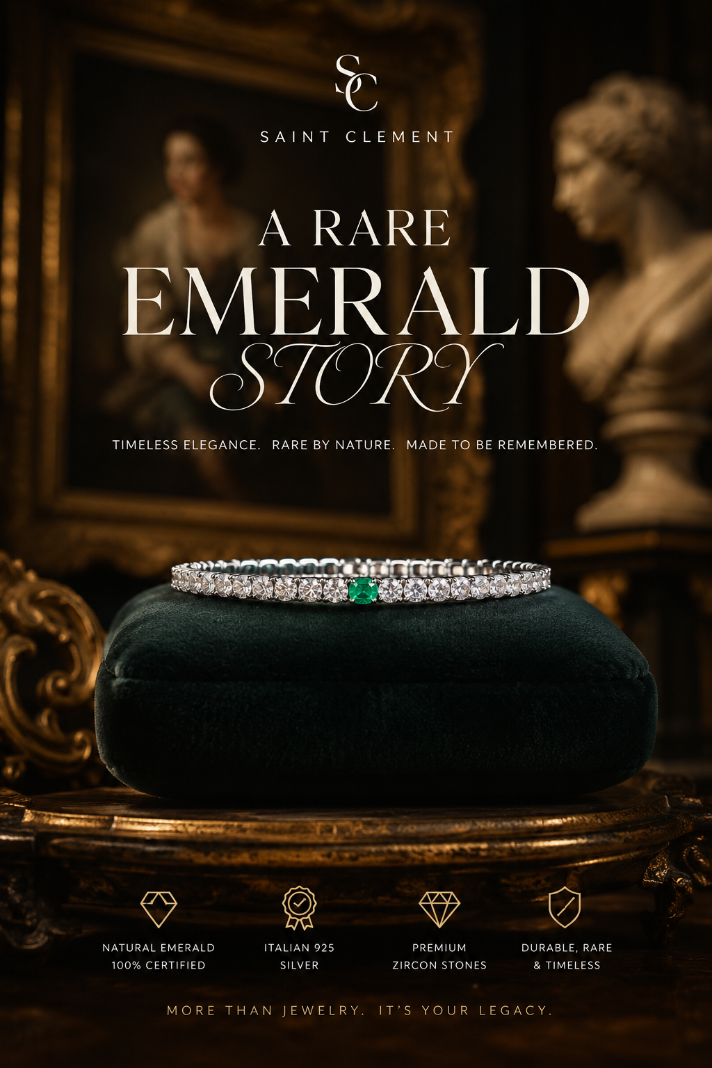 The Saint Clement Emerald Bracelet